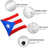 Puerto Rico Flag Throw Pillow - CaribeHeart Puerto Rico